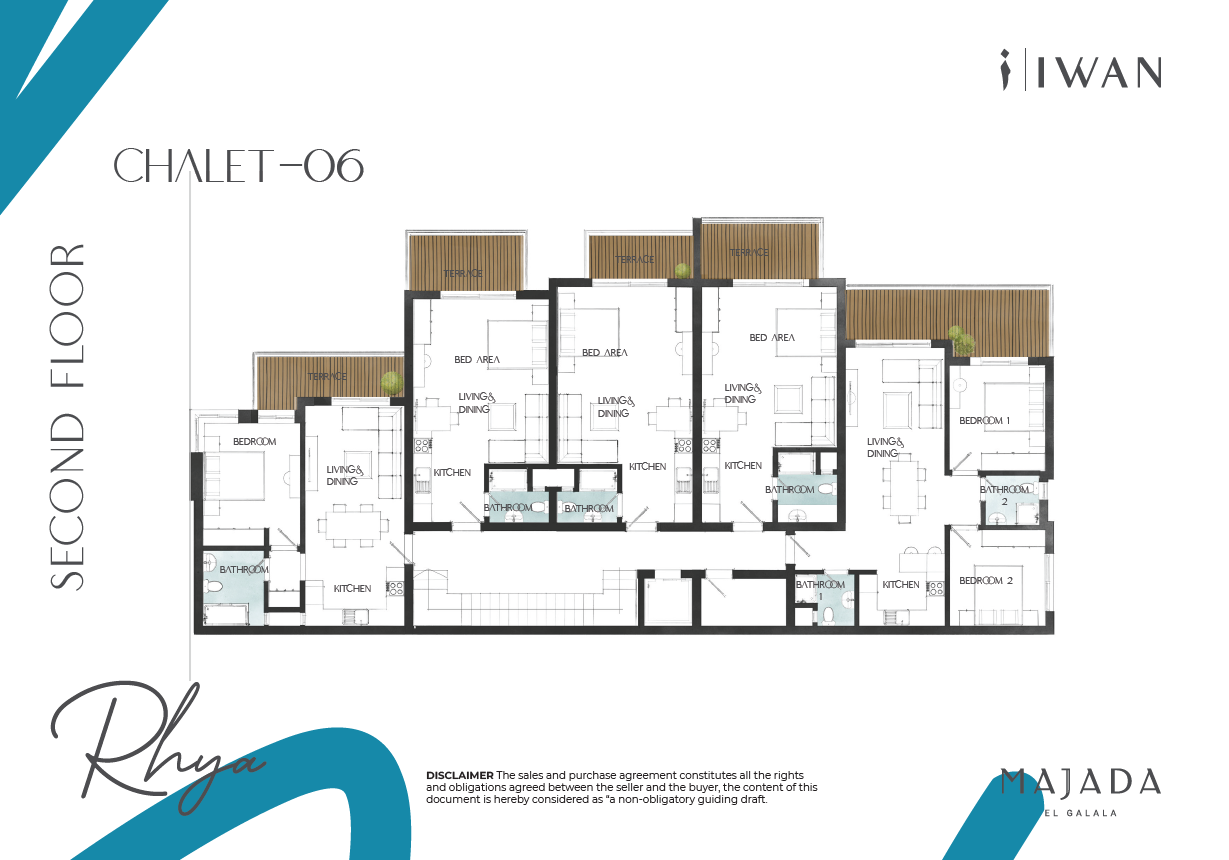 Floor plan for chalet at Majada Iwan
