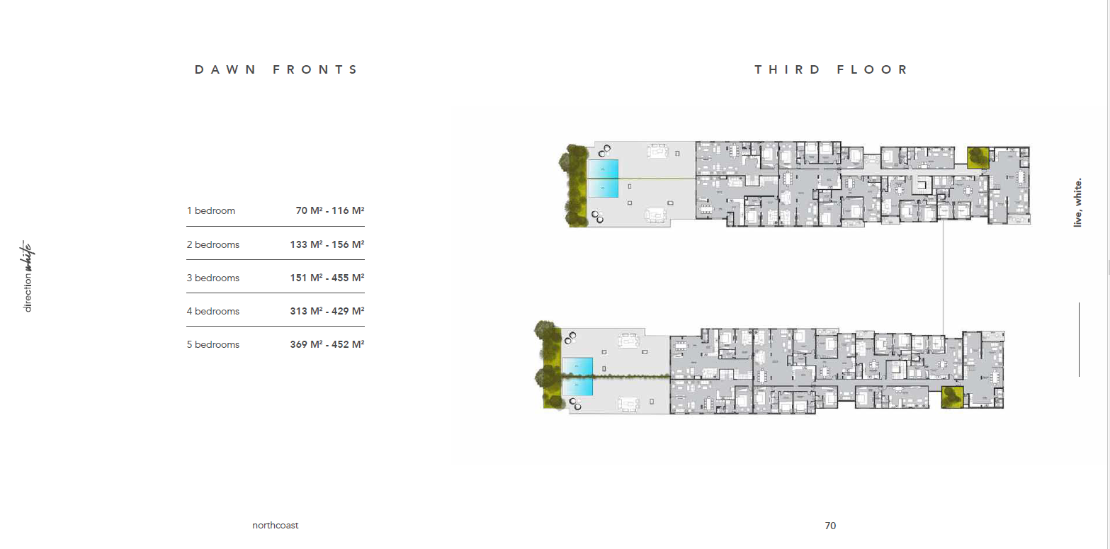 Floor plan for chalet at Direction White