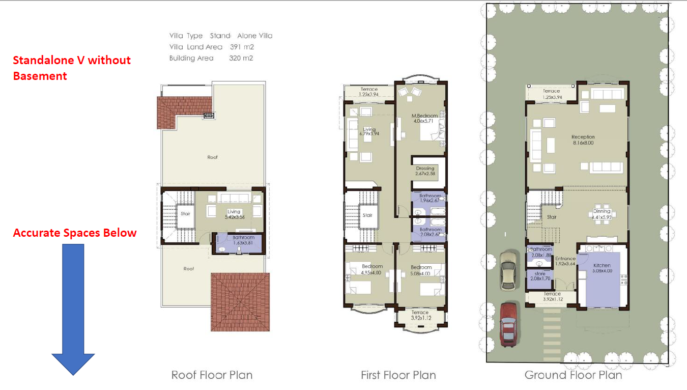 Floor plan for villa at El Patio 5 East