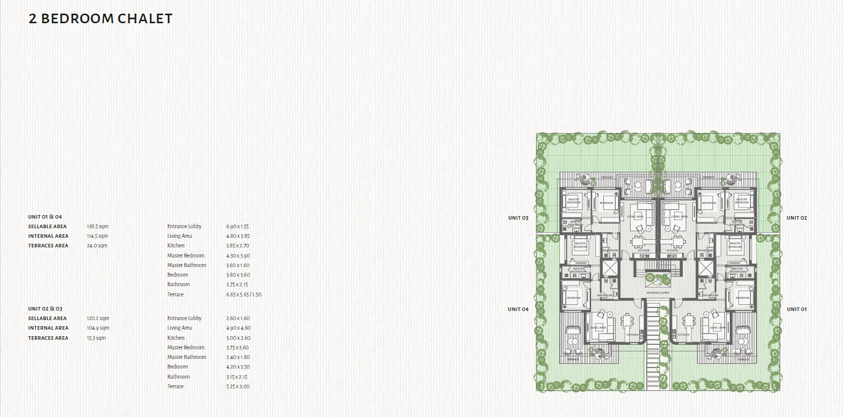 Floor plan for chalet at The Med