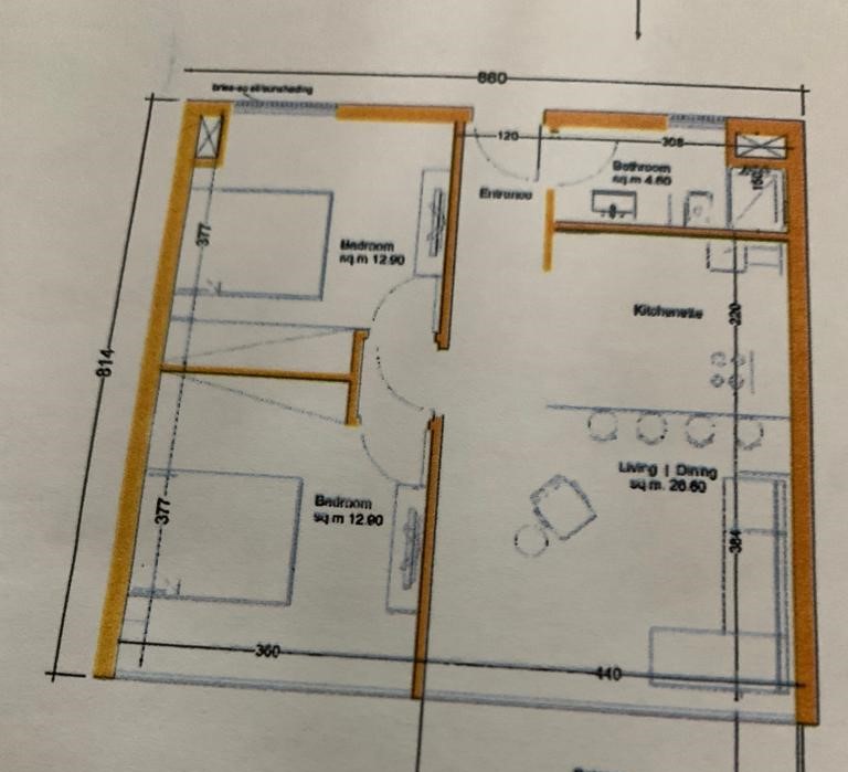 Floor plan for chalet at Il Monte Galala