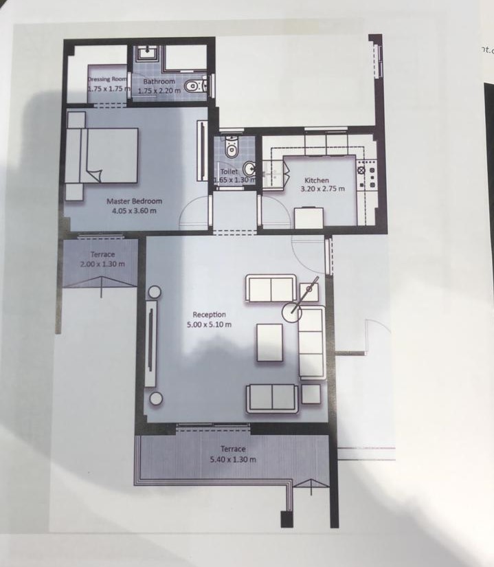 Floor plan for apartment at Fifth Square Al Marasem