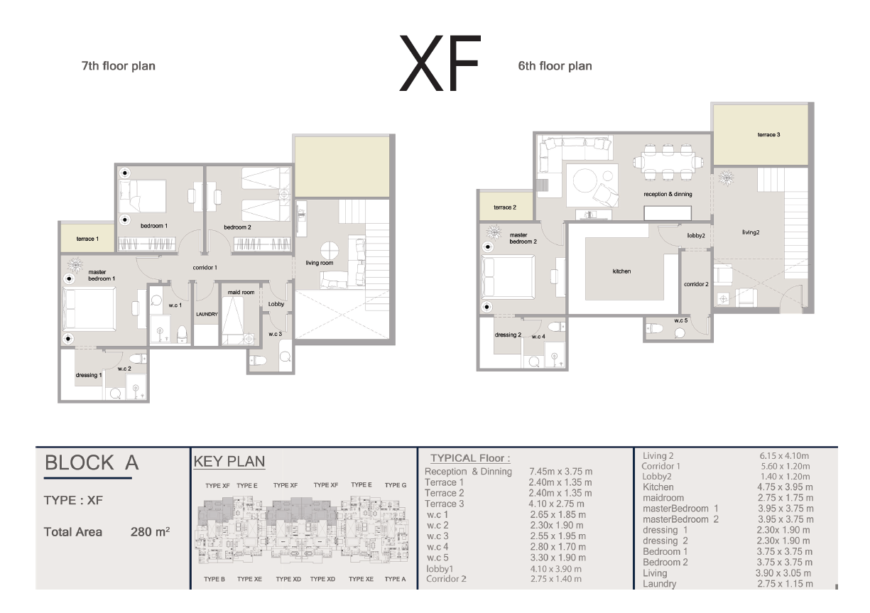 Floor plan for apartment at Ri8