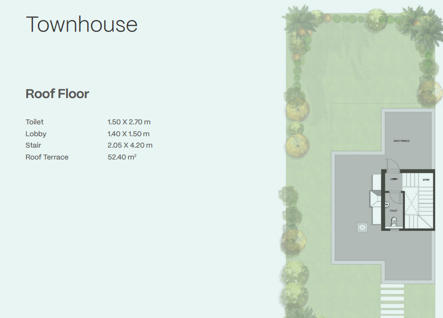 Floor plan for townhouse at Seazen