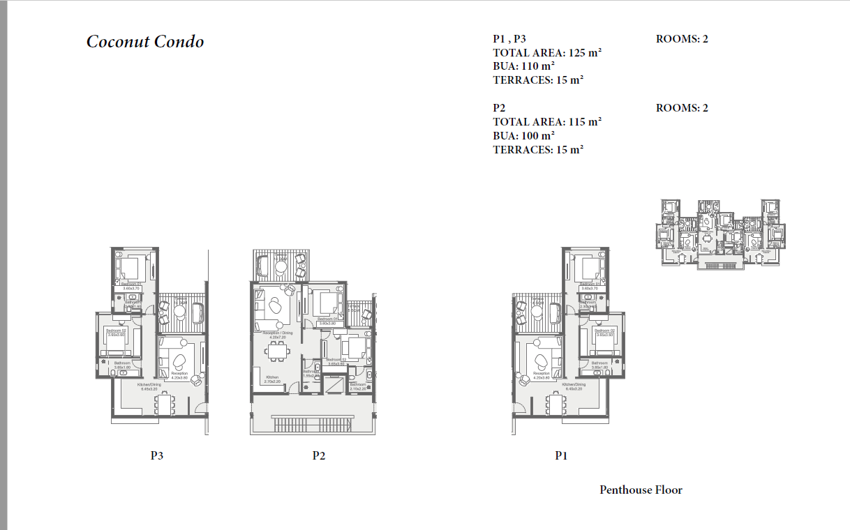 Floor plan for chalet at Zoya Ghazala Bay