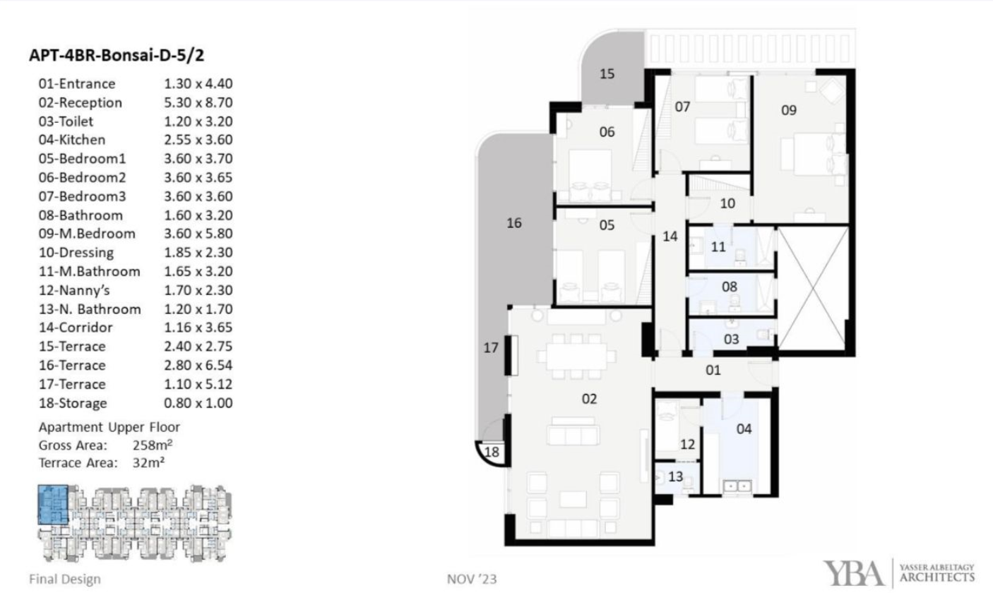 Floor plan for apartment at The Curve