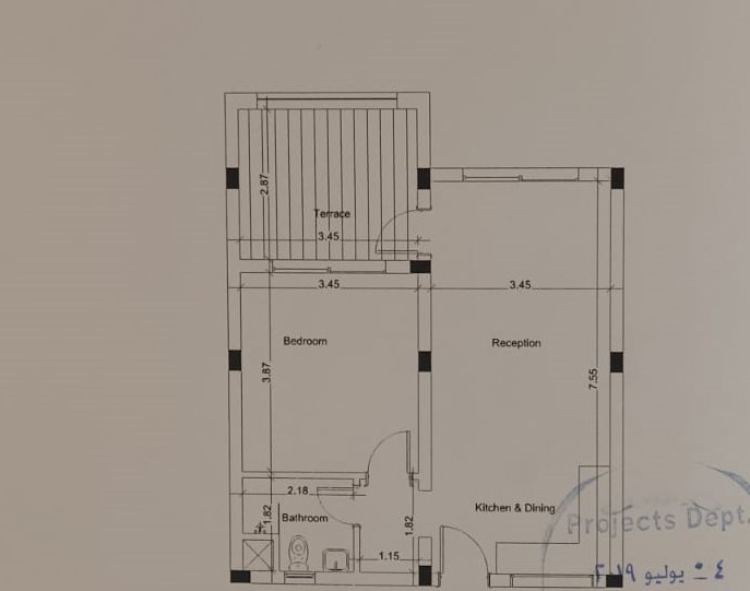Floor plan for chalet at Jefaira