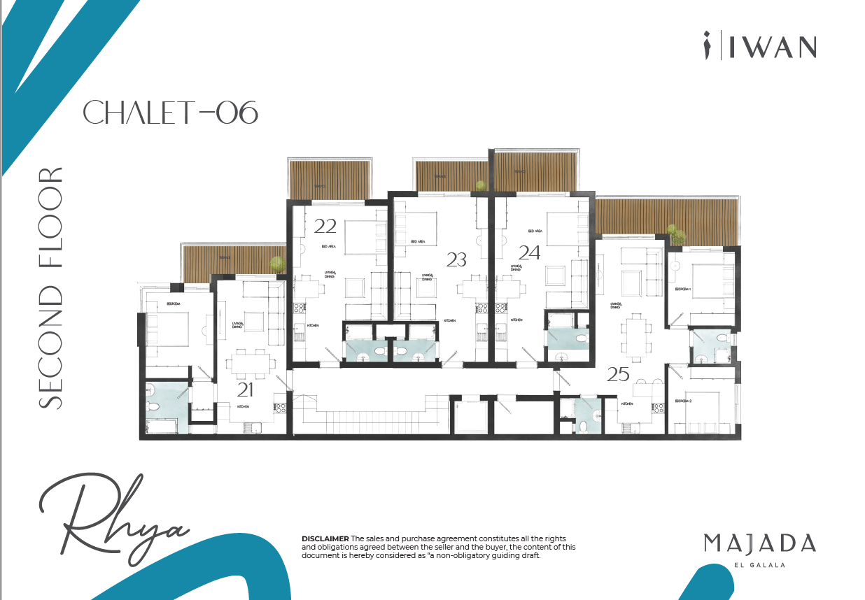 Floor plan for chalet at Majada Iwan