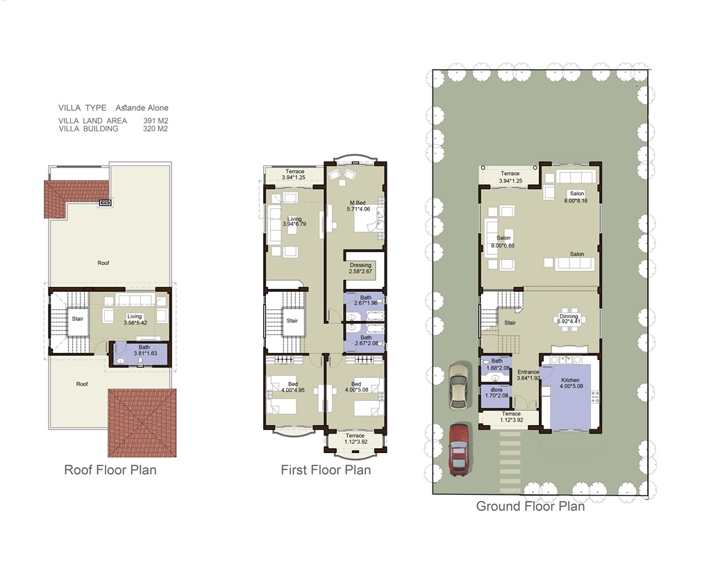 Floor plan for villa at El Patio 5 East