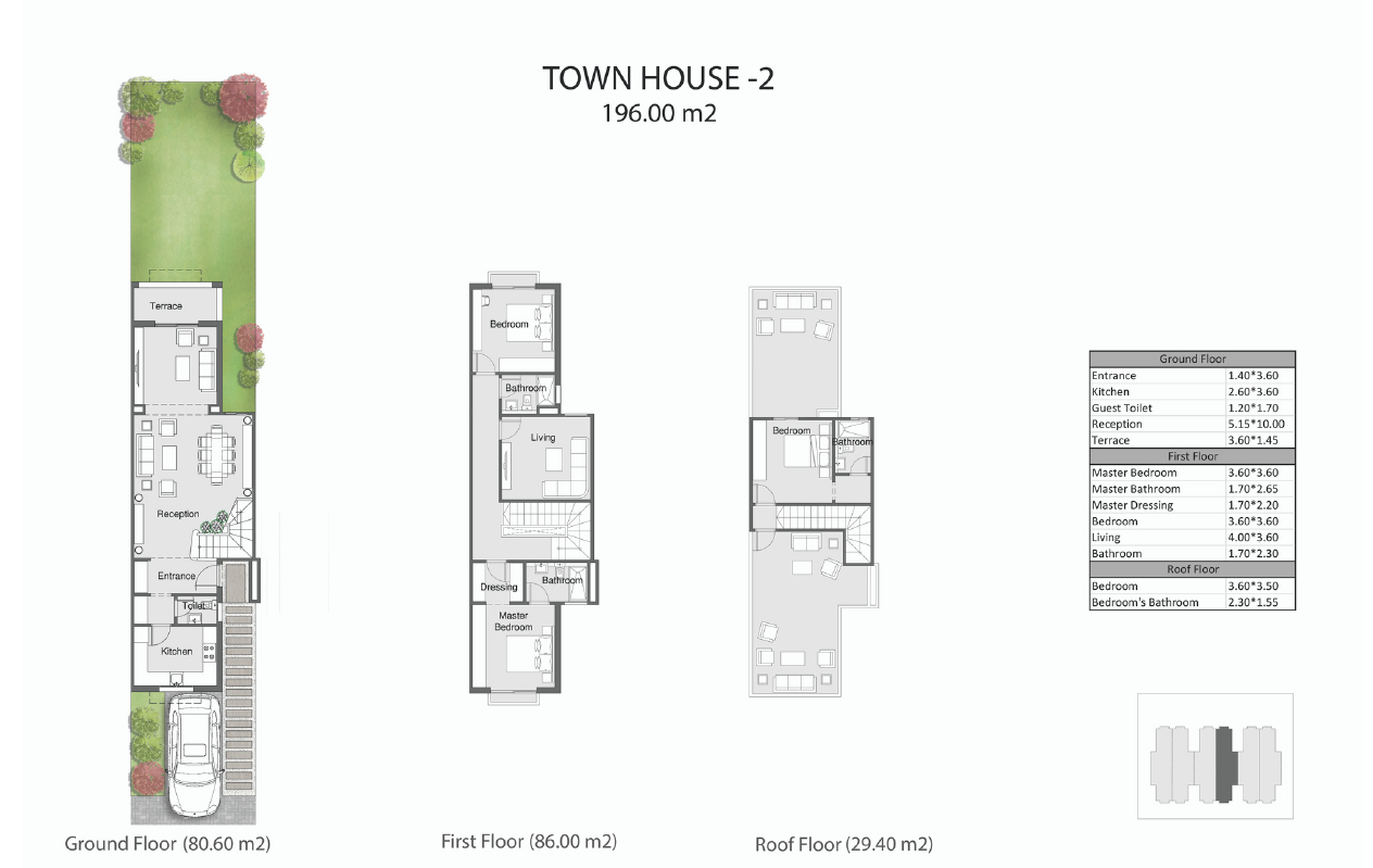Floor plan for townhouse at The City of Odyssia