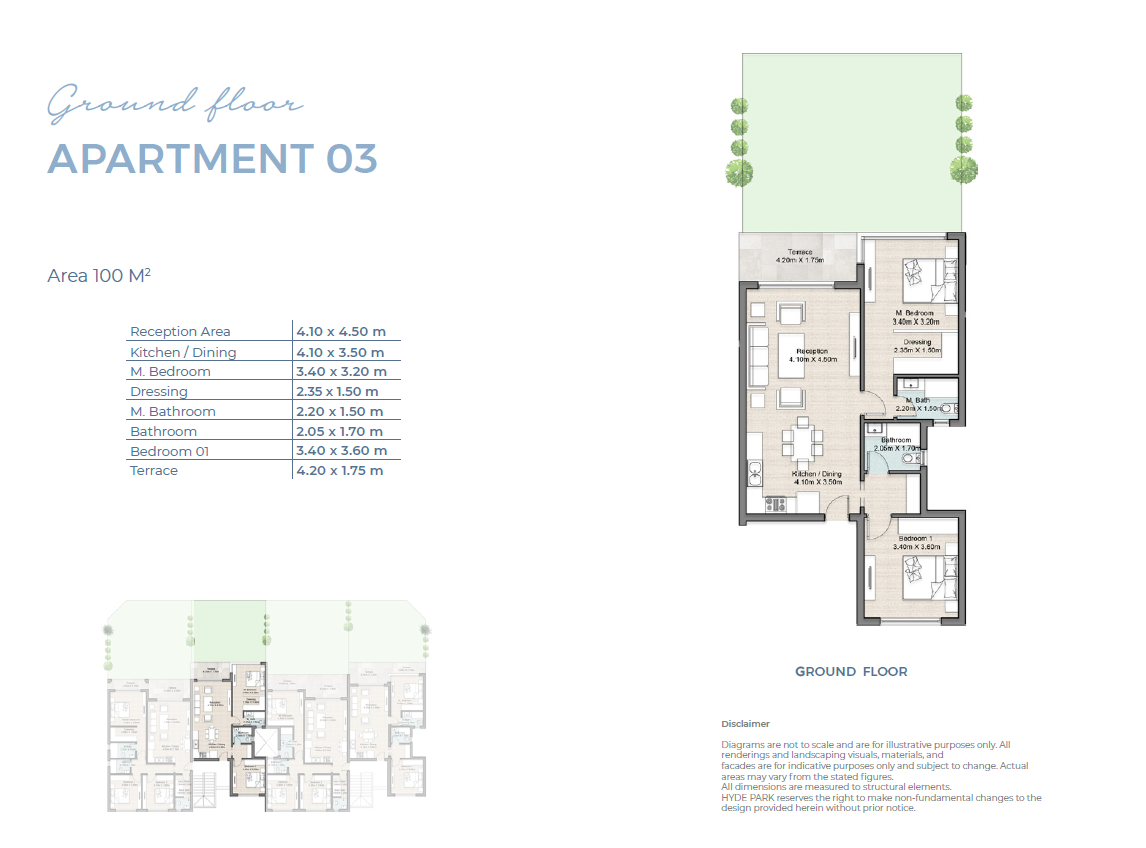 Floor plan for chalet at Hyde Park North - Seashore