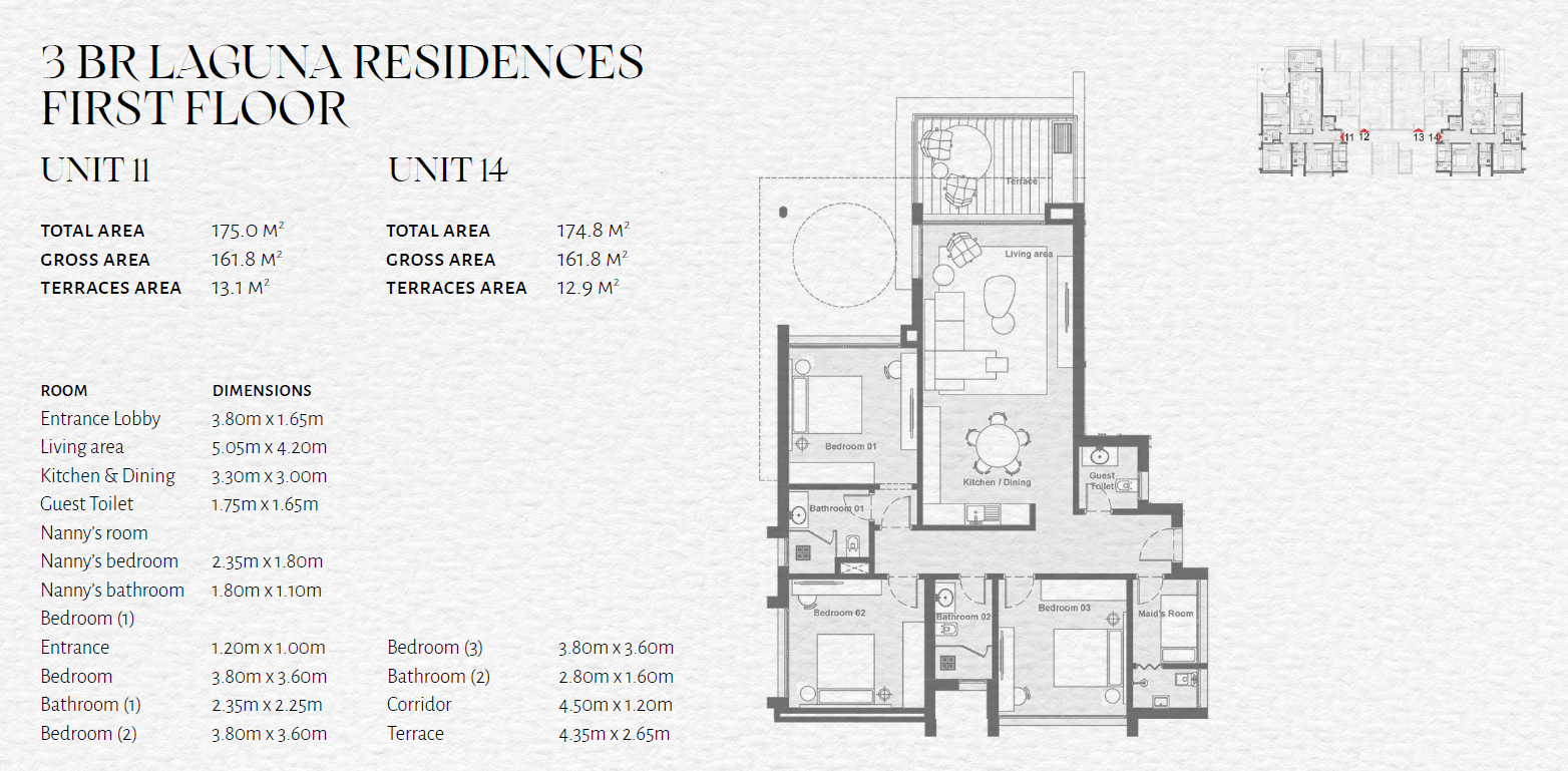 Floor plan for chalet at The Med