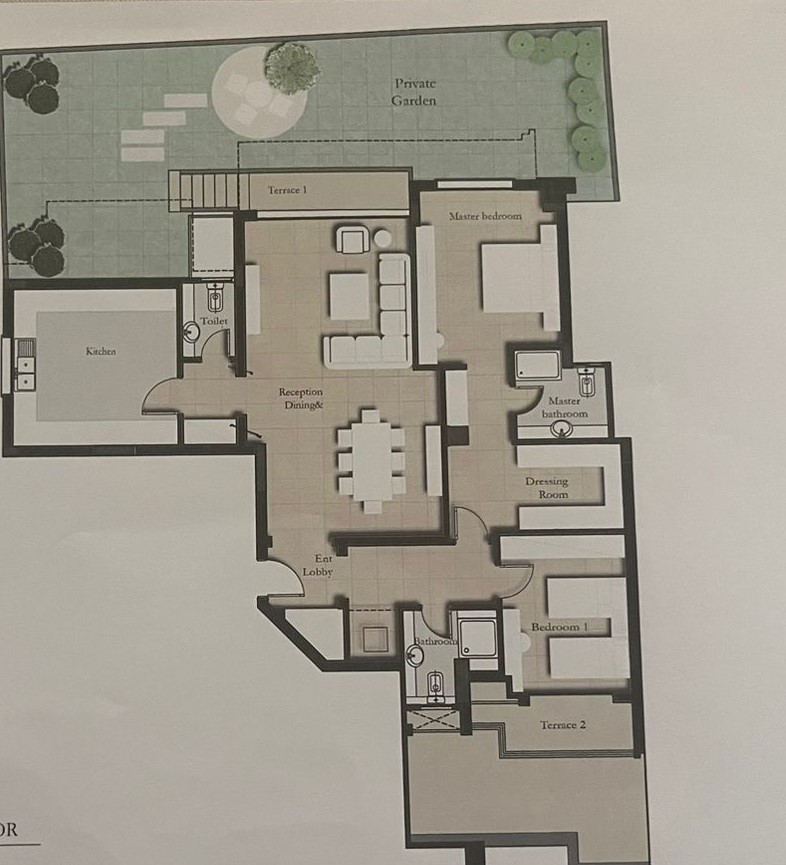 Floor plan for apartment at AZAD