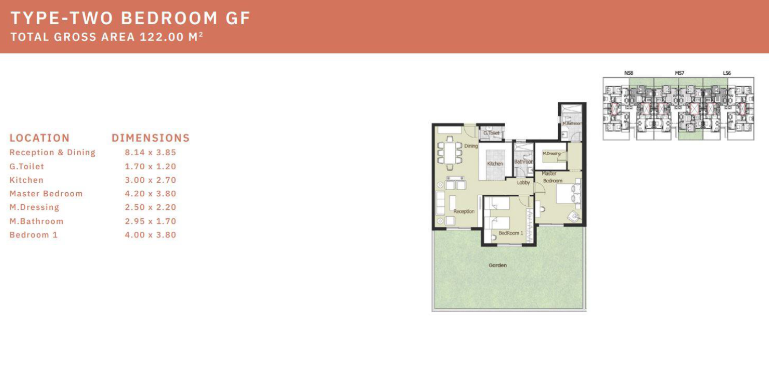 Floor plan for apartment at Azad Views