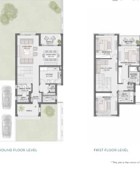 Floor plan for townhouse at Belle Vie