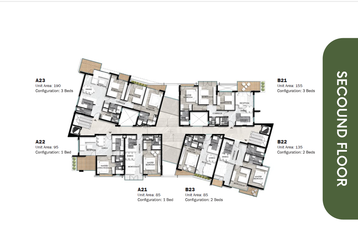 Floor plan for apartment at Leaves