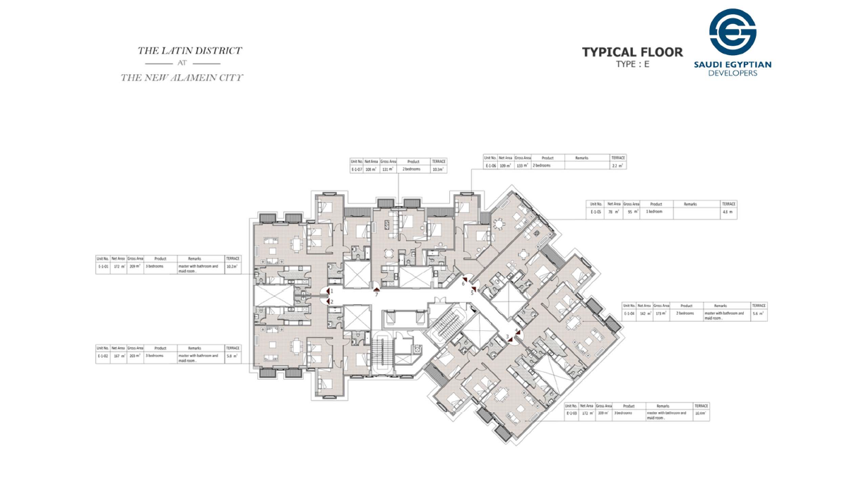 Floor plan for apartment at Il Latini SED