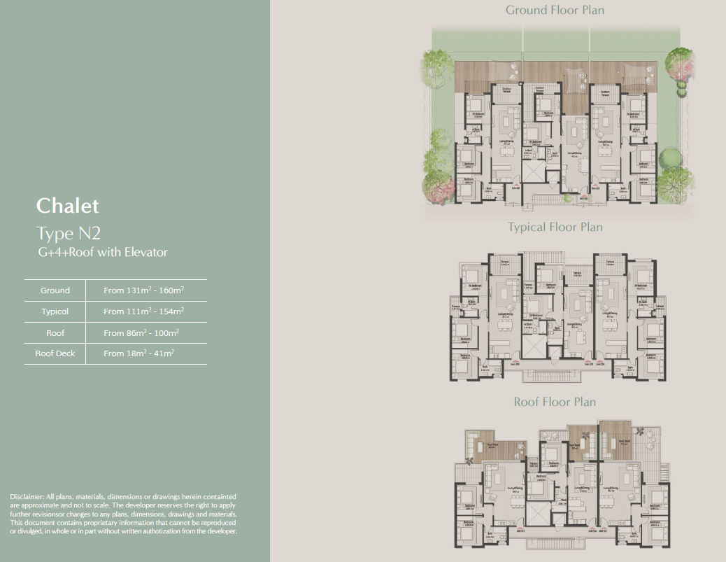 Floor plan for chalet at Masaya