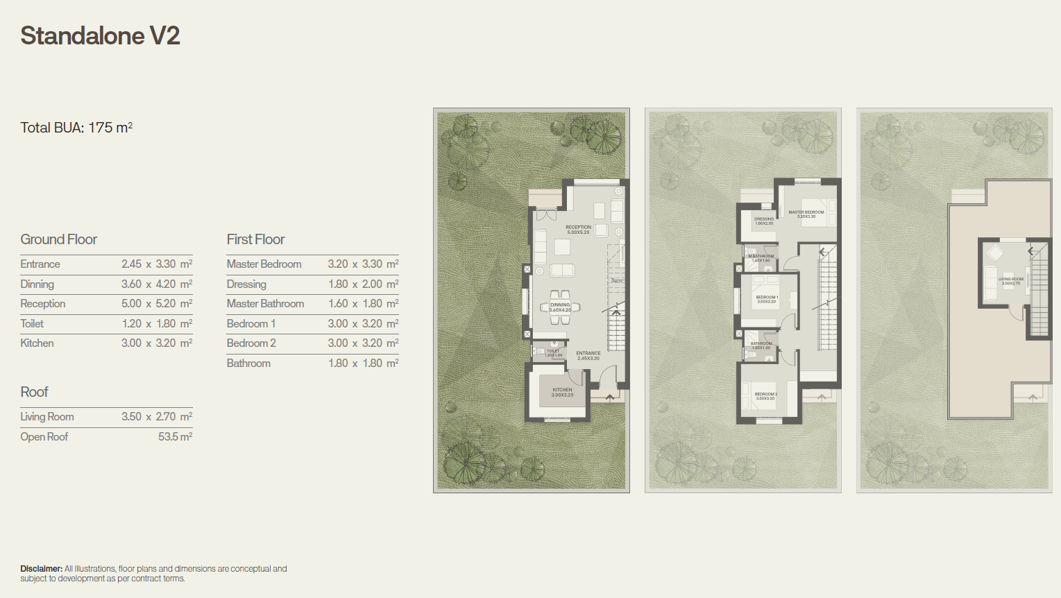 Floor plan for villa at Taj City