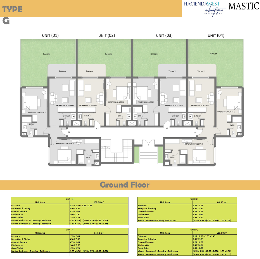 Floor plan for chalet at Hacienda West
