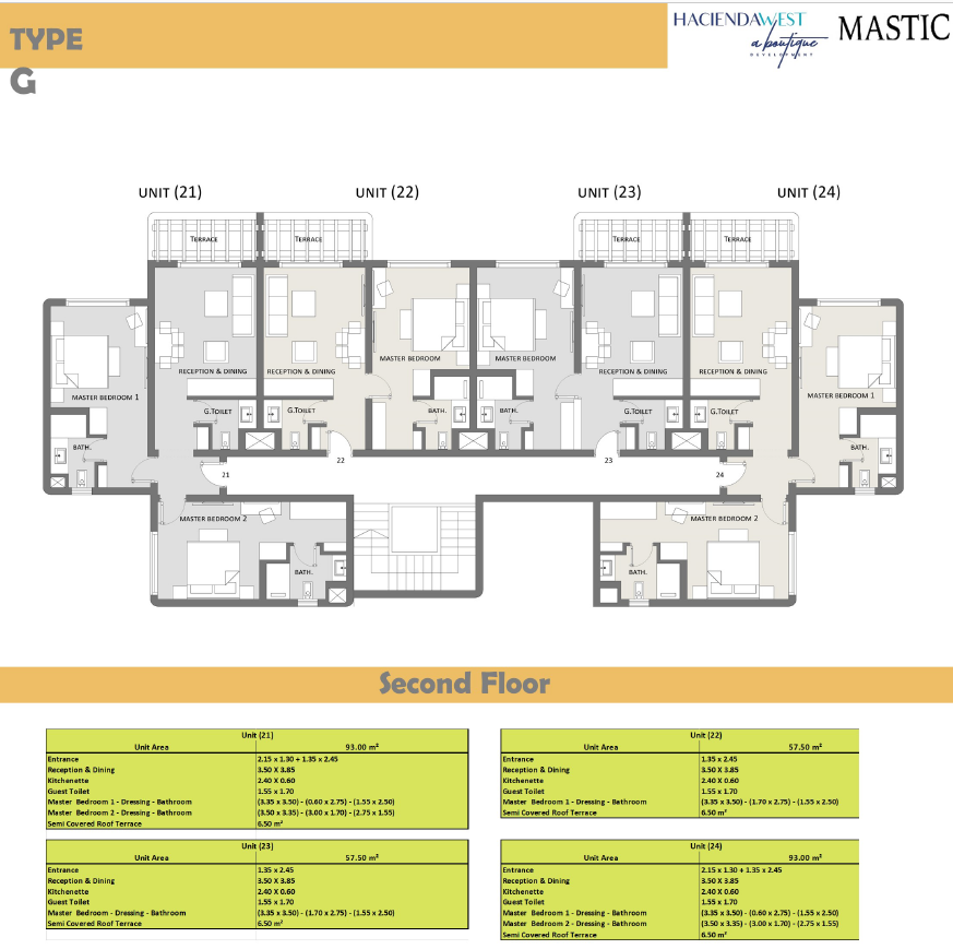 Floor plan for chalet at Hacienda West