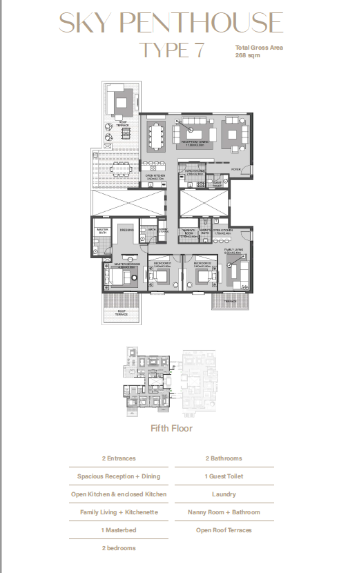 Floor plan for apartment at SODIC East