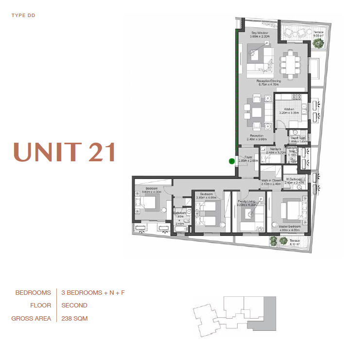 Floor plan for apartment at V Residences By Villette