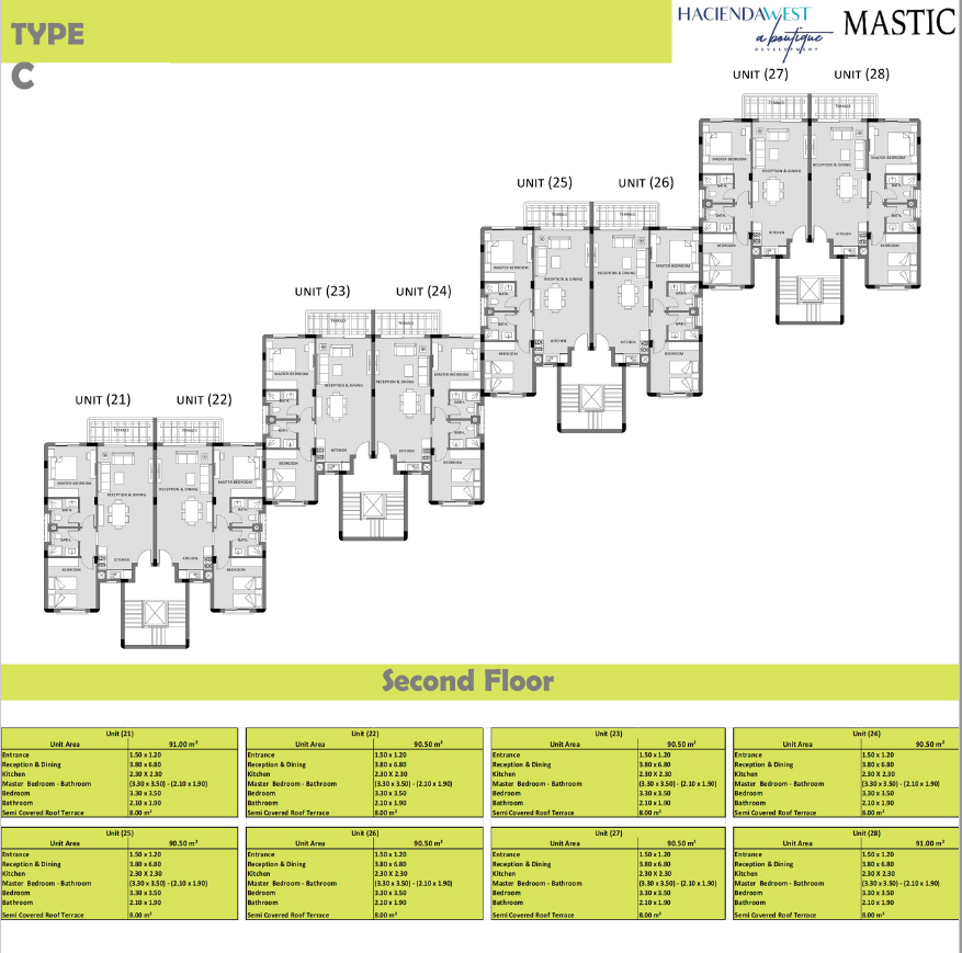 Floor plan for chalet at Hacienda West