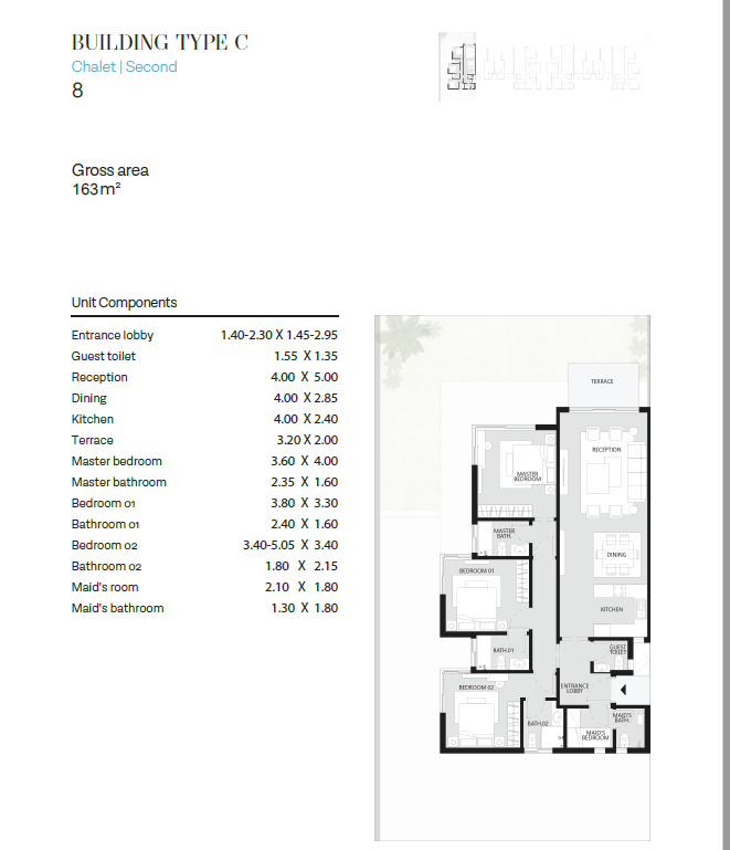 Floor plan for chalet at The Waterway North Coast