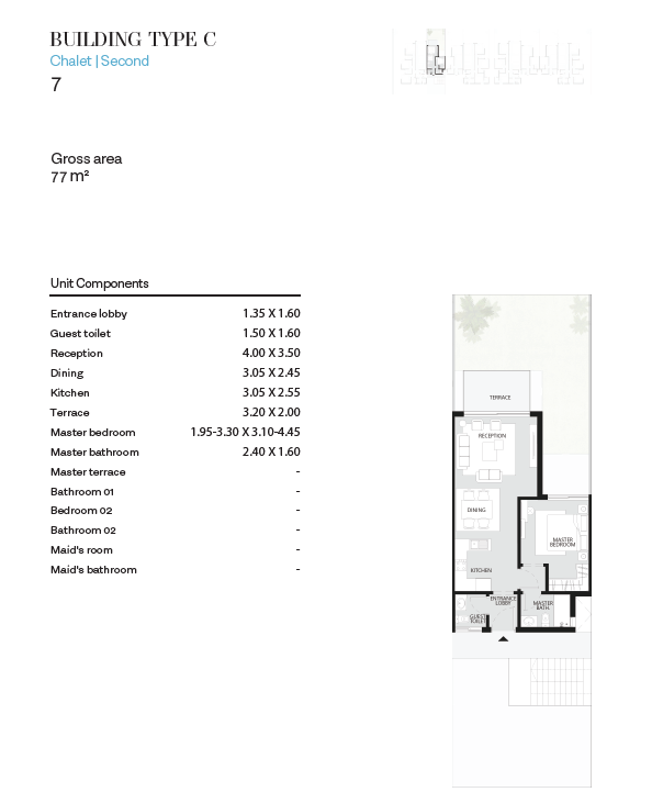 Floor plan for chalet at The Waterway North Coast