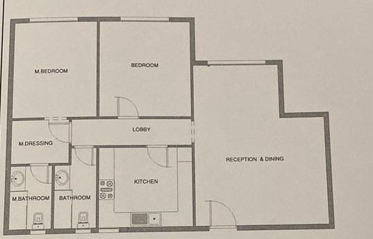 Floor plan for apartment at Mountain View iCity October
