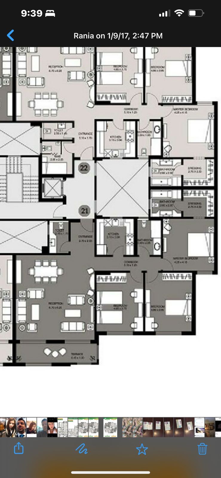 Floor plan for apartment at Ninety Avenue