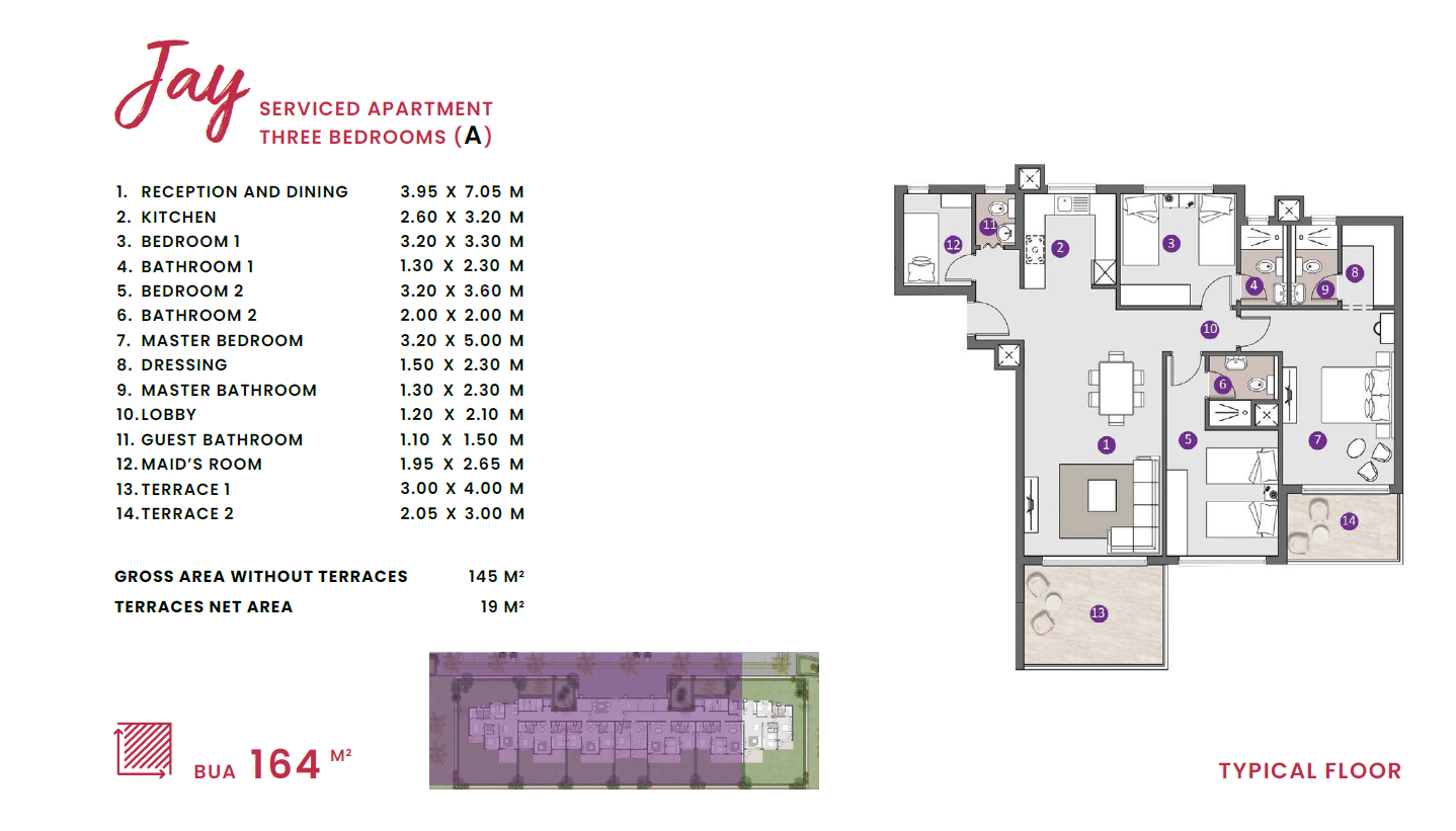 Floor plan for apartment at D.O.S.E