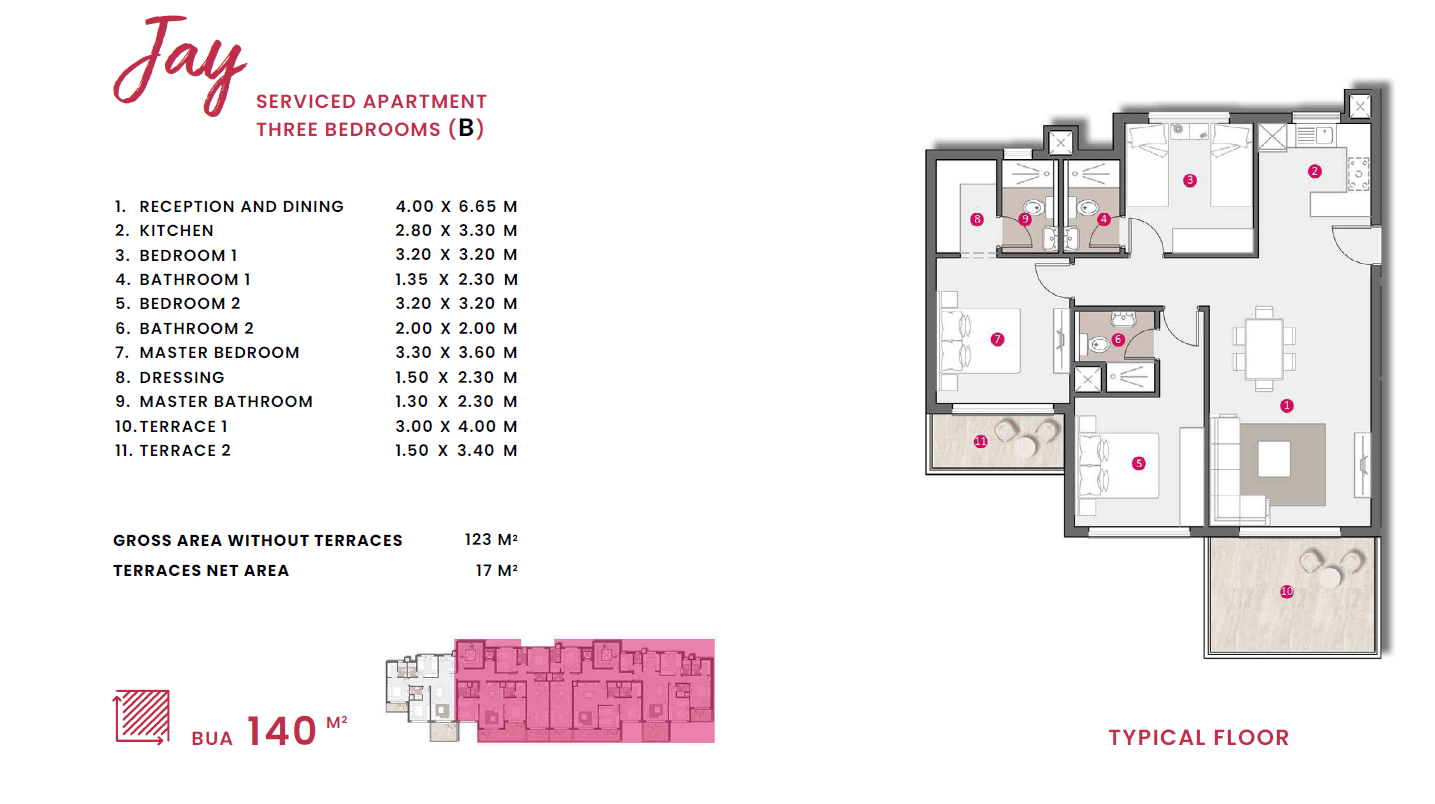 Floor plan for apartment at D.O.S.E