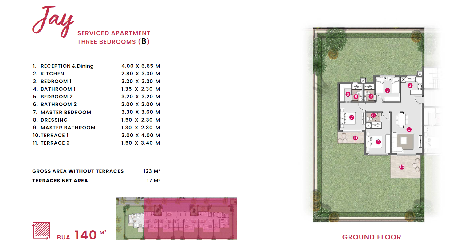 Floor plan for apartment at D.O.S.E