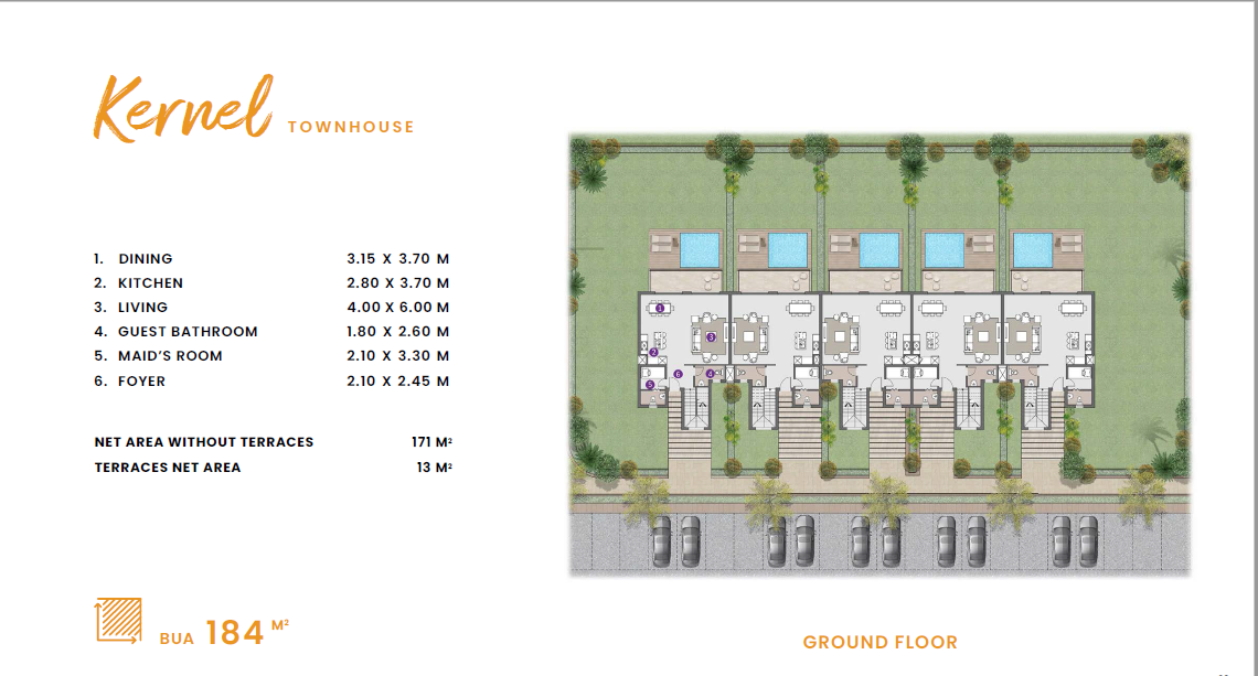 Floor plan for townhouse at D.O.S.E
