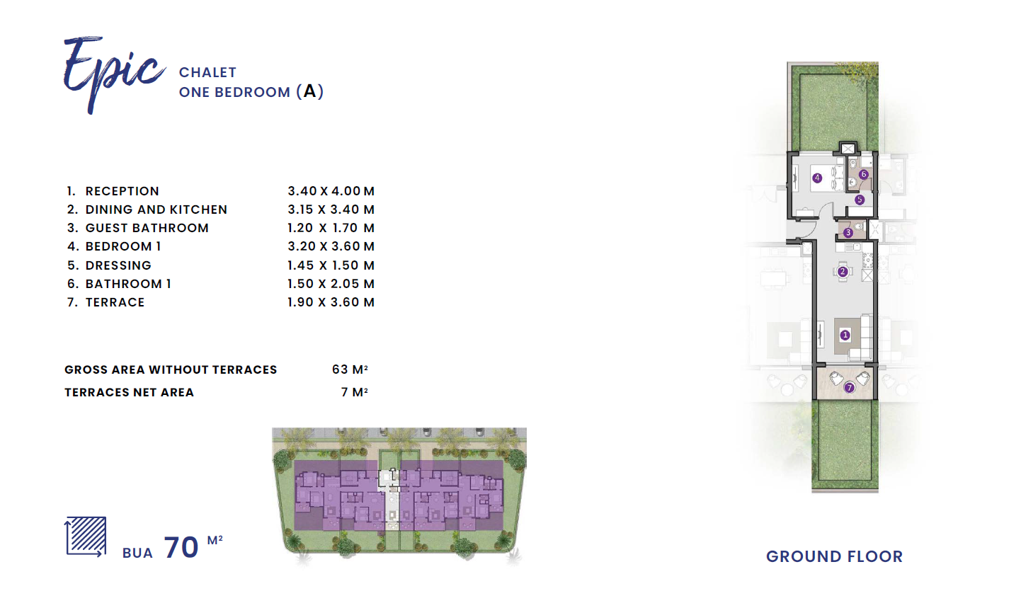 Floor plan for chalet at D.O.S.E