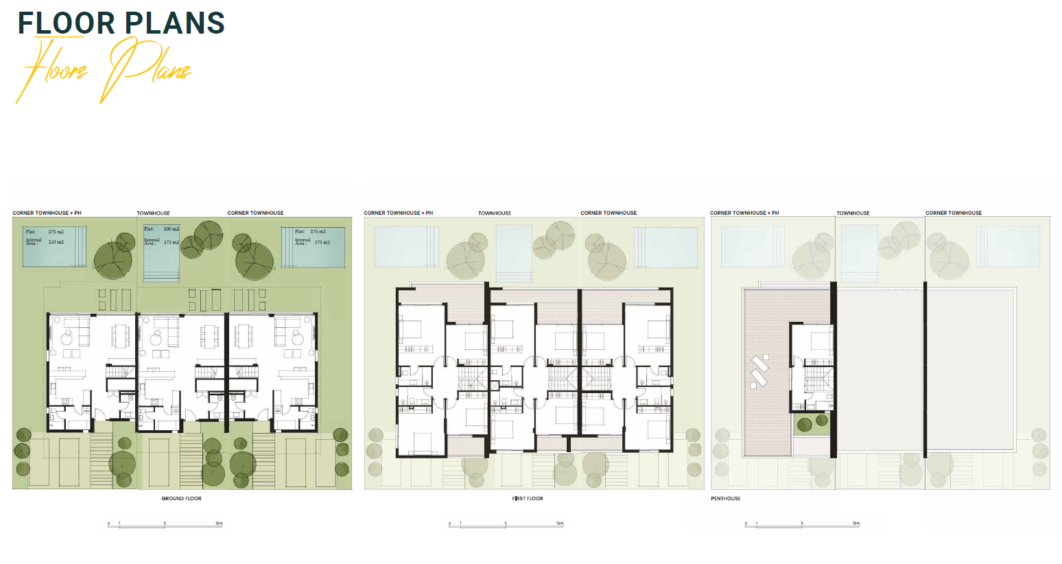 Floor plan for townhouse at Il Bayou