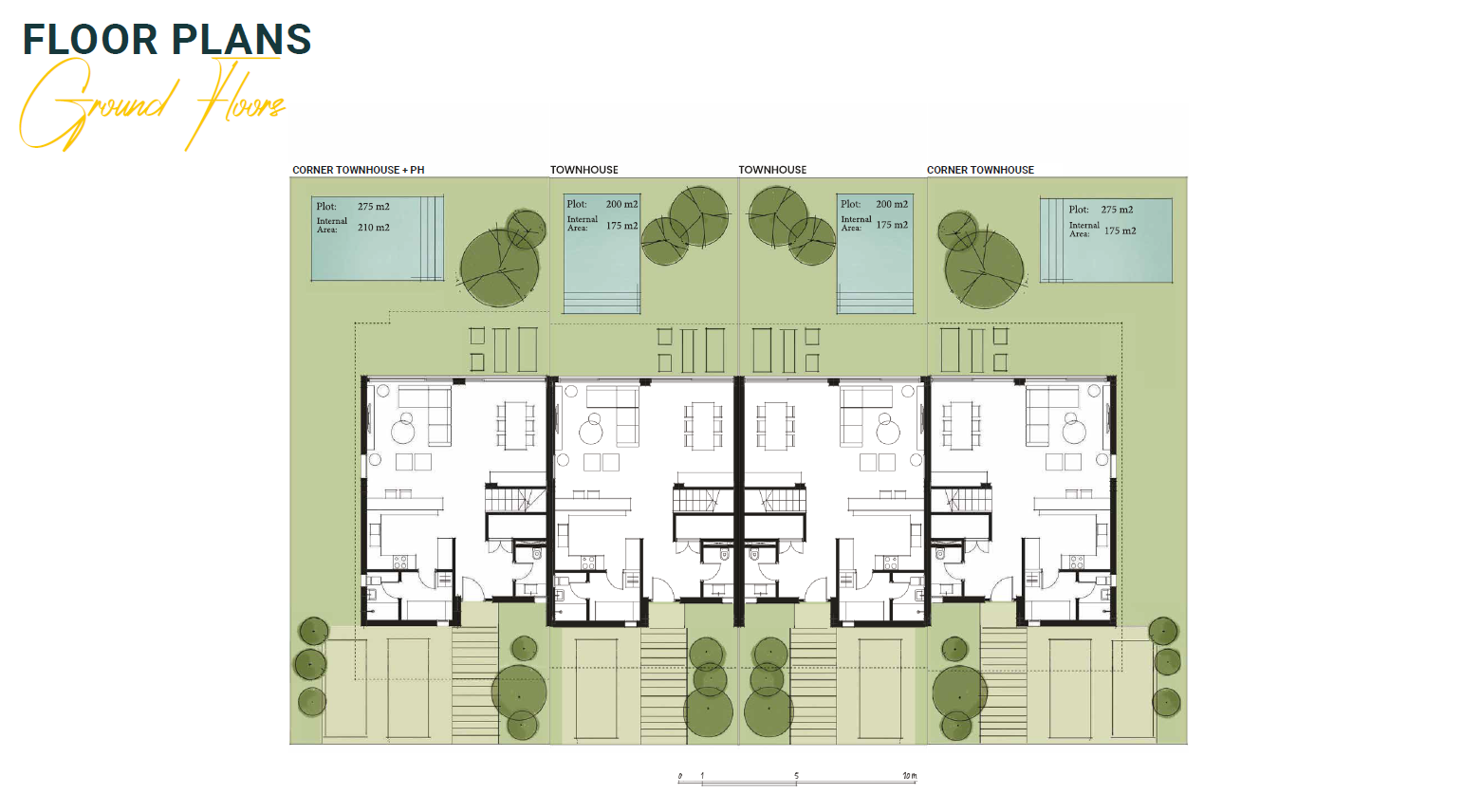 Floor plan for townhouse at Il Bayou