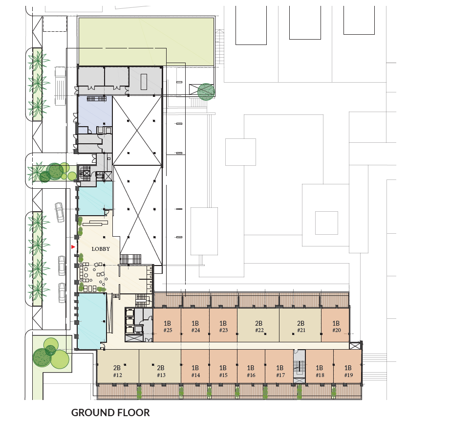 Floor plan for apartment at Il Bayou