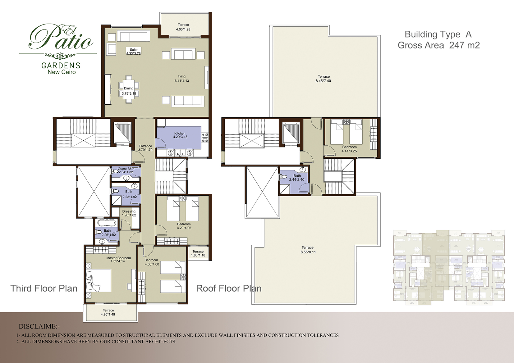 Floor plan for penthouse at El Patio 7