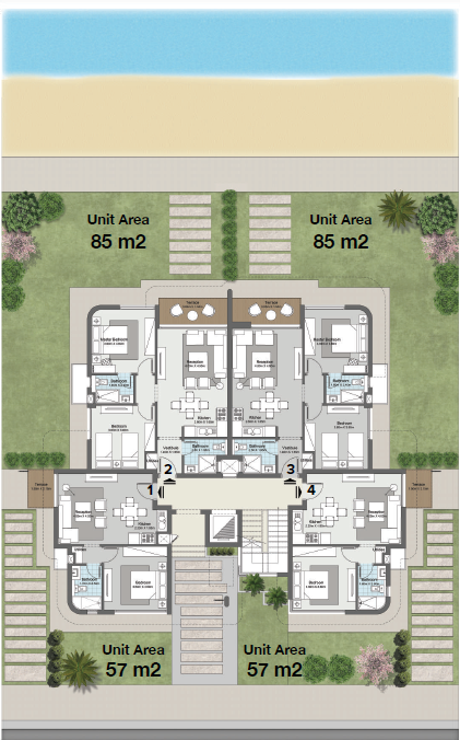 Floor plan for chalet at Koun