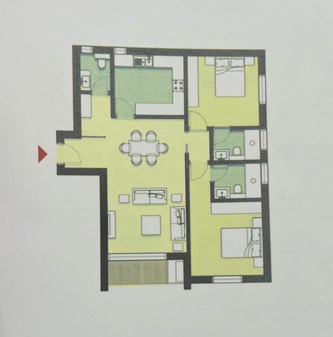 Floor plan for apartment at ZED East