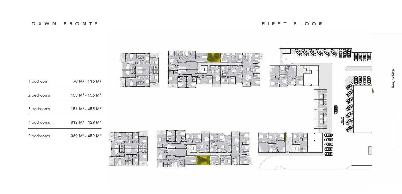 Floor plan for chalet at Direction White