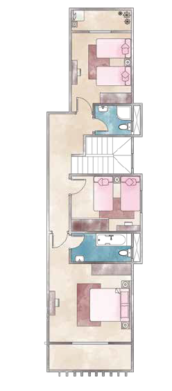 Floor plan for apartment at Lasirena Palm Beach