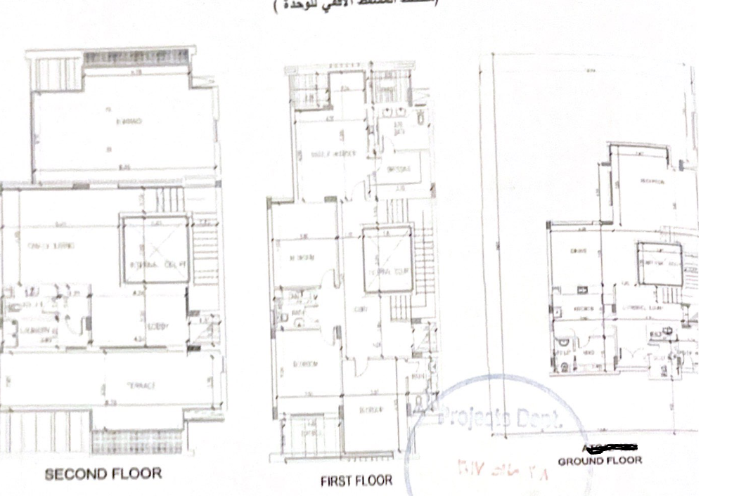 Floor plan for villa at Joulz
