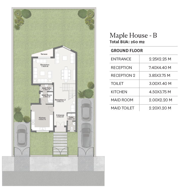 Floor plan for villa at Kinda