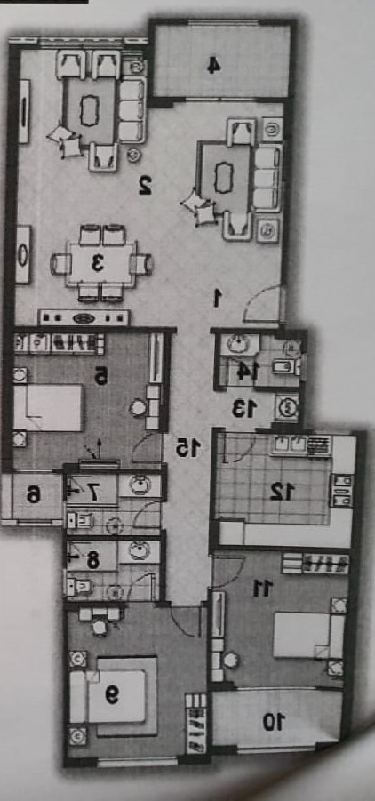 Floor plan for apartment at Stone Residence
