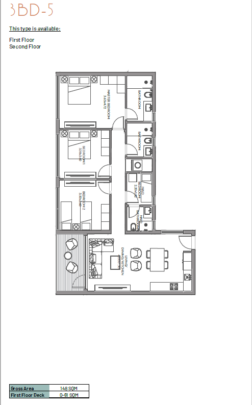 Floor plan for apartment at June