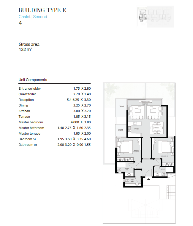 Floor plan for chalet at The Waterway North Coast